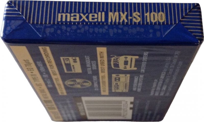 Compact Cassette Maxell MX-S 100 "MX-S100(L)X" Type IV Metal 1998 North America