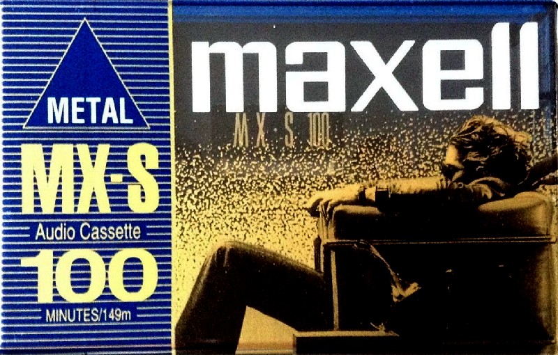 Compact Cassette Maxell MX-S 100 "MX-S100(L)X" Type IV Metal 1998 North America