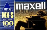 Compact Cassette Maxell MX-S 100 "MX-S100(L)X" Type IV Metal 1998 North America