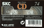 Compact Cassette SKC CD 74 Type II Chrome 2001 Worldwide