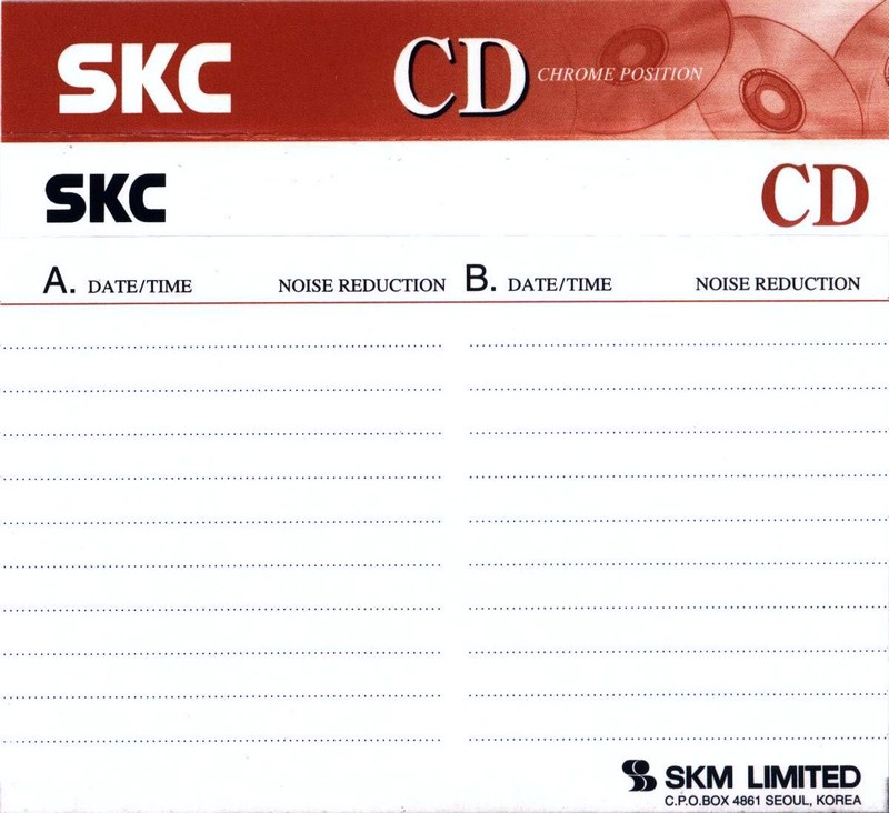 Compact Cassette: Sunkyong Magnetic Limited (SKM) SKC - CD 74