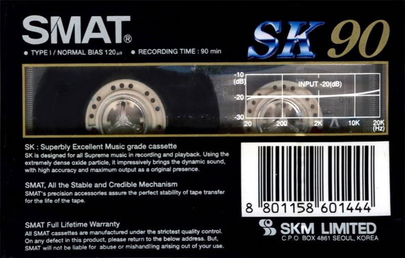 Compact Cassette Smat SK 90 Type I Normal 1992 Europe