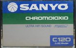 Compact Cassette Sanyo 120 Type II Chrome 1976 Europe