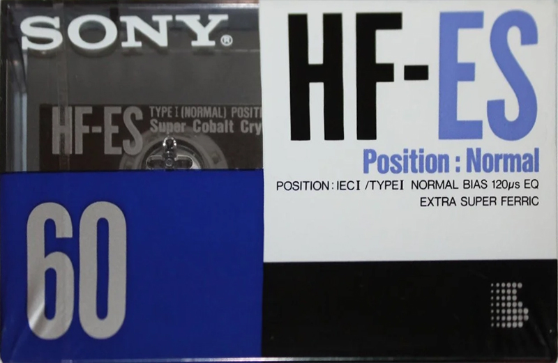 Compact Cassette Sony HF-ES 60 "HF-ES 60C" Type I Normal 1990 Europe