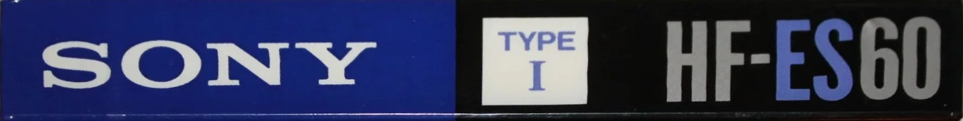 Compact Cassette Sony HF-ES 60 "HF-ES 60C" Type I Normal 1990 Europe