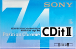 Compact Cassette Sony CDit II 74 Type II Chrome 1994 Europe