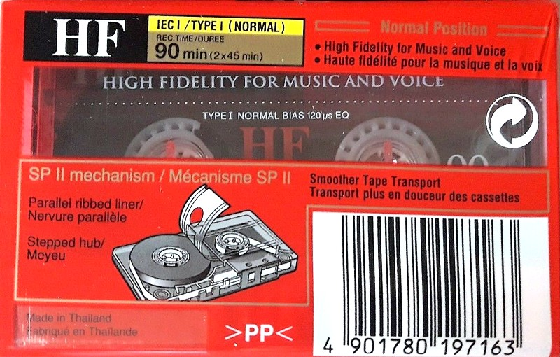 Compact Cassette Sony HF 90 Type I Normal 1998 Europe