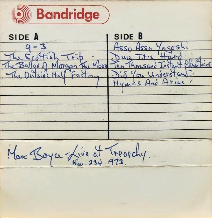 Compact Cassette Bandridge 60+5 "Car stereo Hi-Fi" Type I Normal 1973 UK