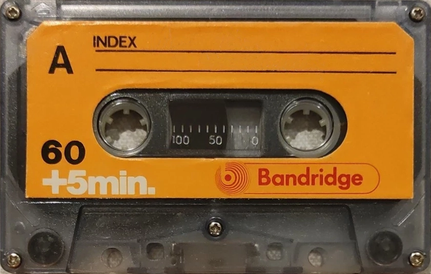 Compact Cassette Bandridge 60+5 "Car stereo Hi-Fi" Type I Normal 1973 UK