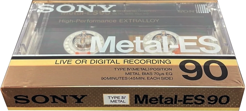 Compact Cassette Sony Metal-ES 90 Type IV Metal 1986 USA