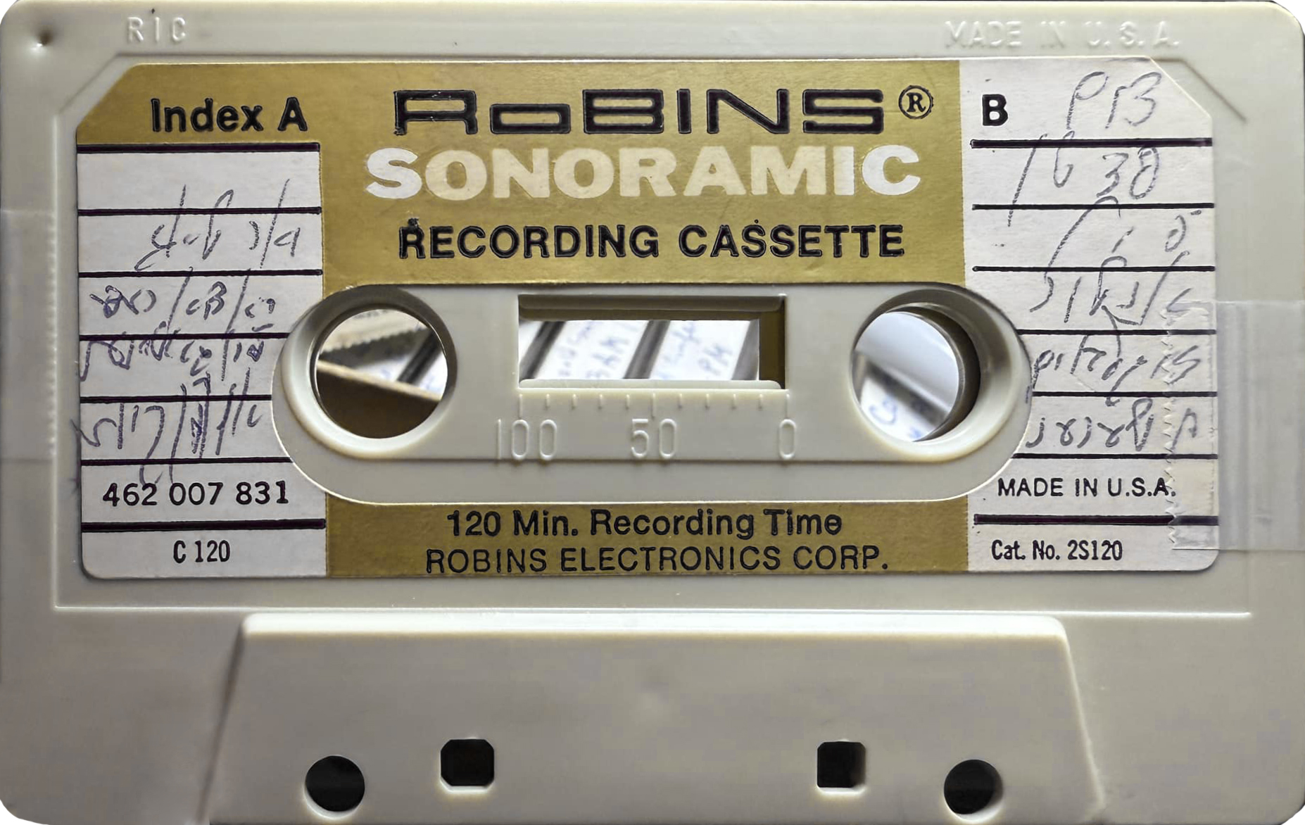 Compact Cassette Robins Sonoramic 120 Type I Normal 1970 USA
