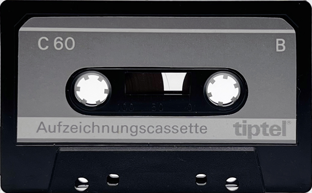 Compact Cassette Tiptel 60 Type I Normal Germany