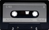 Compact Cassette Tiptel 60 Type I Normal Germany