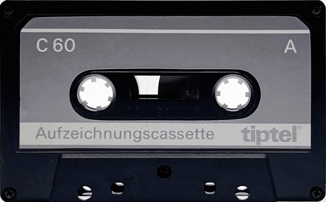 Compact Cassette Tiptel 60 Type I Normal Germany
