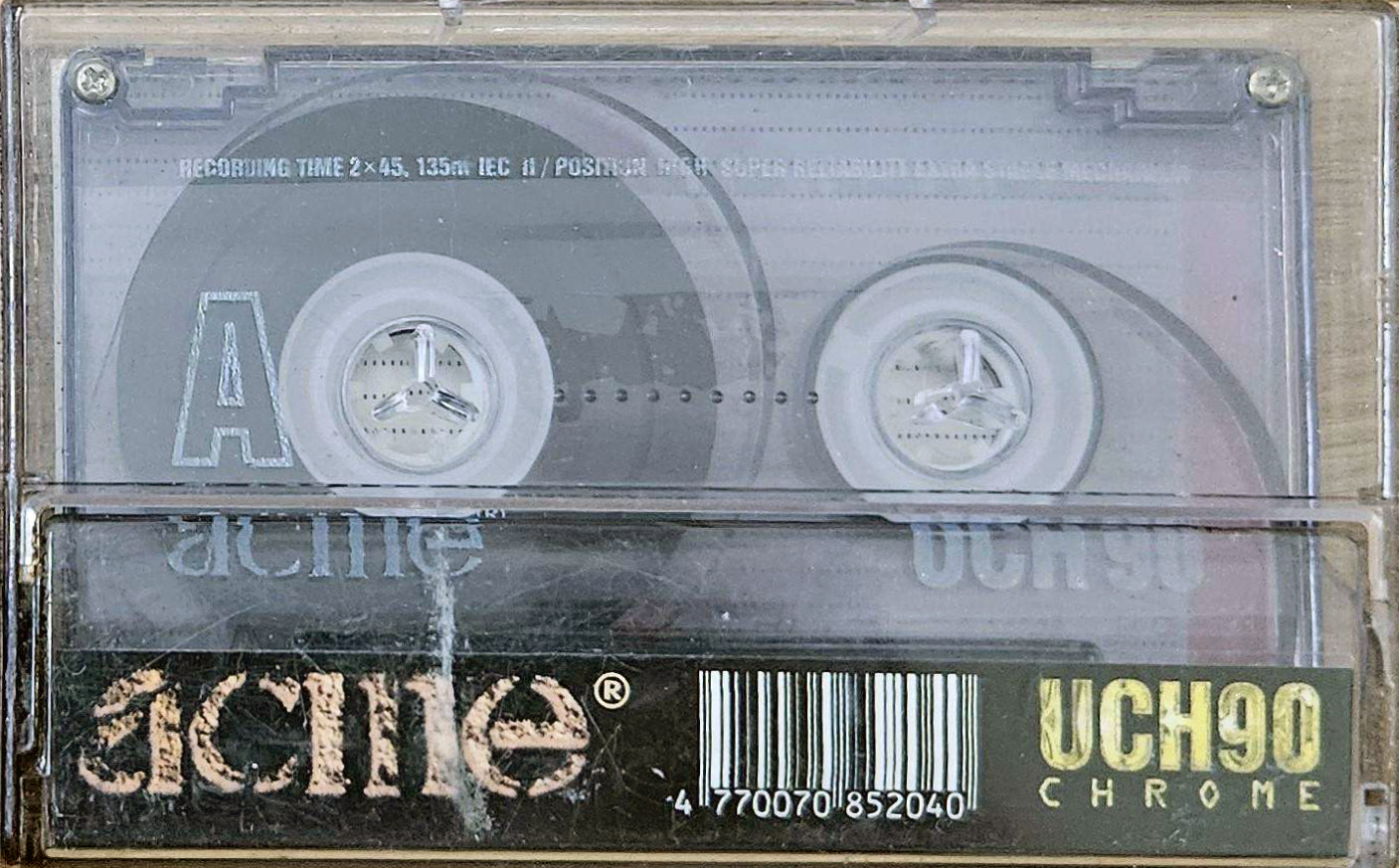 Compact Cassette Acme UCH 90 Type II Chrome 1996 Europe