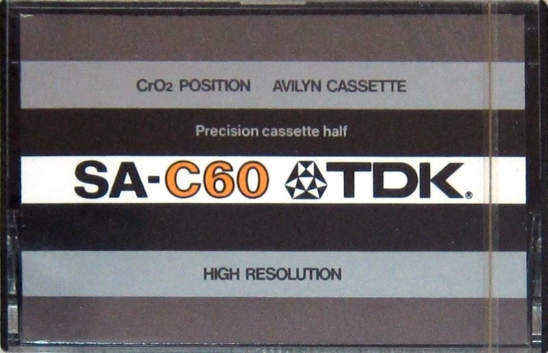 Compact Cassette TDK SA 60 Type II Chrome 1974 Japan