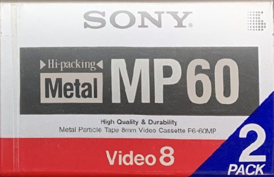 2 pack Sony MP 60 "P6-60MPD" Type IV Metal 1992 Japan