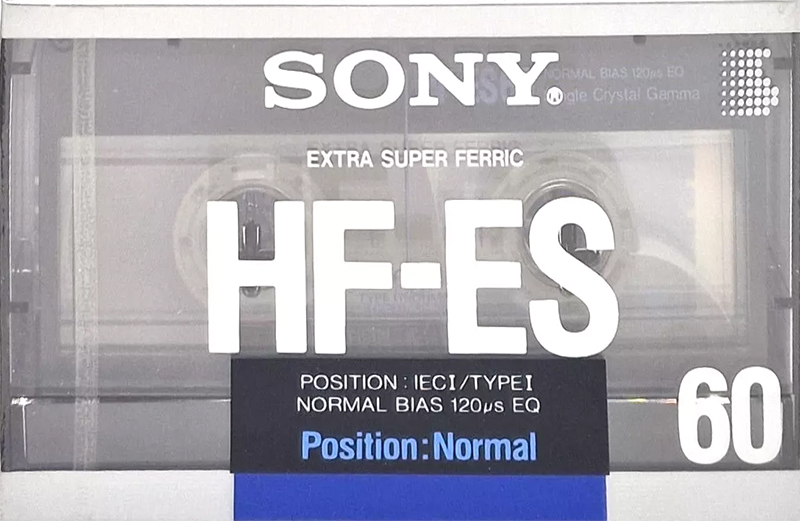 Compact Cassette Sony HF-ES 60 "HF-ES 60A" Type I Normal 1988 Europe