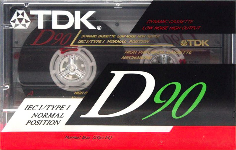 Compact Cassette TDK D 90 "D-90ES" Type I Normal 1991 Europe