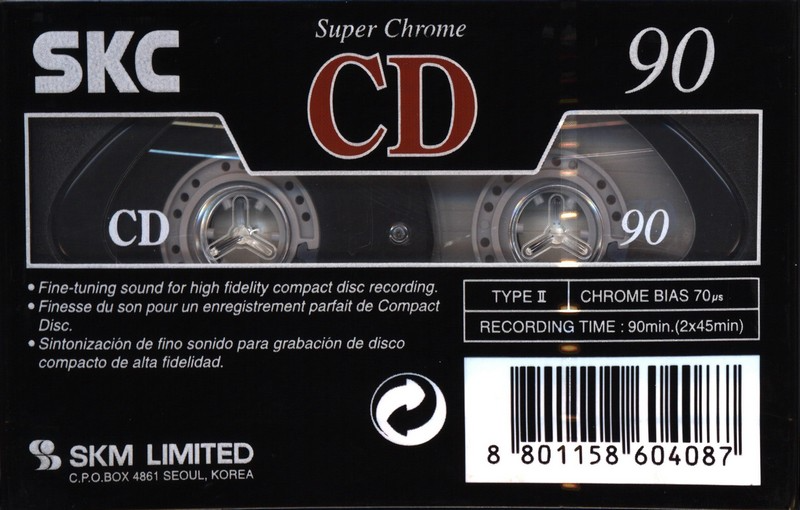 Compact Cassette: Sunkyong Magnetic Limited (SKM) SKC - CD 90