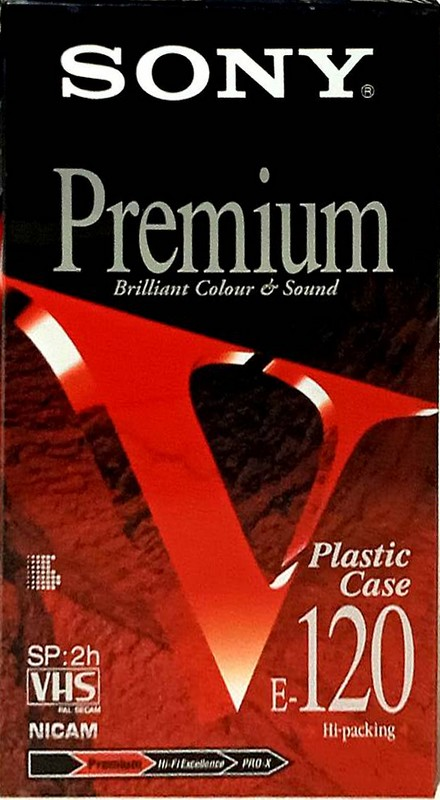 VHS, Video Home System Sony Premium 120 Type I Normal 1996 Europe