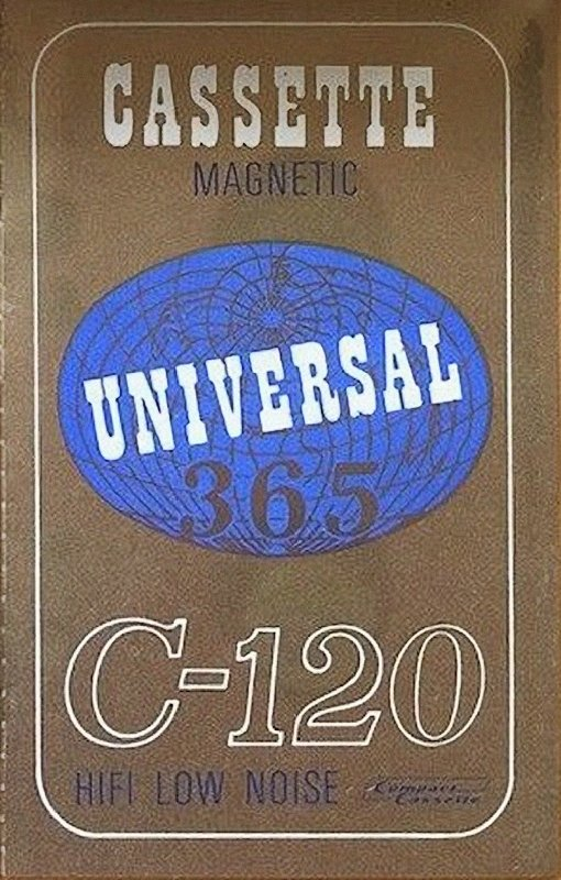 Compact Cassette Universal 365 120 Type I Normal Hong Kong