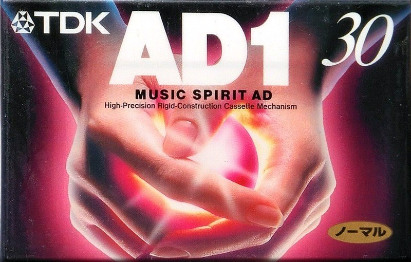 Compact Cassette TDK AD1 30 "AD1-30N" Type I Normal 1996 Japan