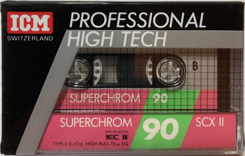Compact Cassette ICM SCX II 90 Type II Chrome 1987 Europe