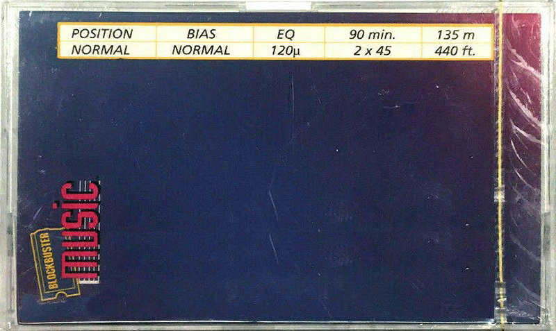 Compact Cassette Blockbuster 90 "Music" Type I Normal North America