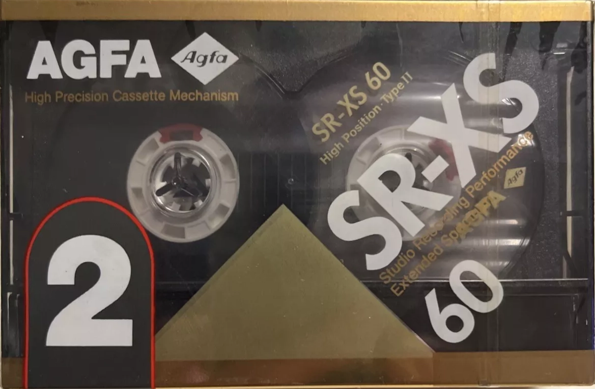 2 pack AGFA SR-XS 60 Type II Chrome 1989 Europe