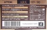 Compact Cassette TDK AR-X 90 "AR-X90M" Type I Normal 1990 Japan