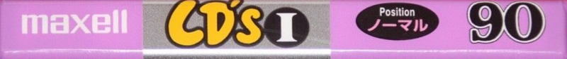 Compact Cassette Maxell CD`s I / CD`s 1 90 "CDS1-90J" Type I Normal 1995 Japan