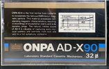 Compact Cassette ONPA AD-X 90 Type I Normal 1989 Thailand