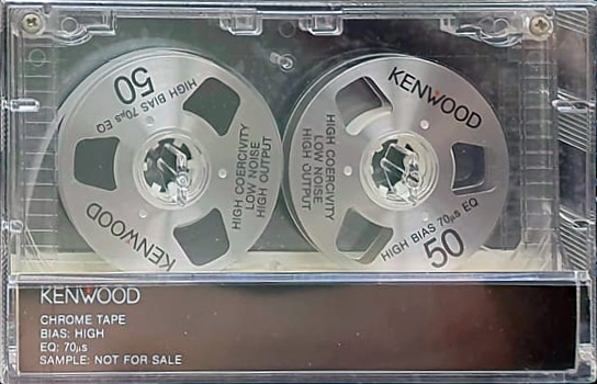 Compact Cassette Kenwood 50 Type II Chrome 1983 Japan