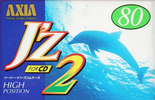 Compact Cassette AXIA J`z 2 80 "JZ2F 80" Type II Chrome 1996 Japan