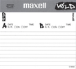 Compact Cassette Maxell Wild 94 Type I Normal 1998 Europe