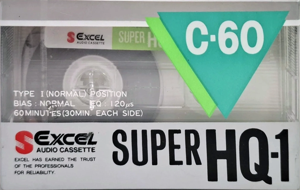 Compact Cassette Excel 60 "Super HQ-1" Type I Normal Japan