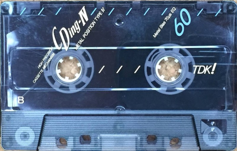 Compact Cassette TDK CDing Metal 60 "CDING4-60M" Type IV Metal 1990 Japan