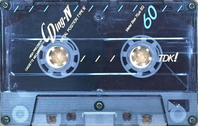 Compact Cassette TDK CDing Metal 60 "CDING4-60M" Type IV Metal 1990 Japan