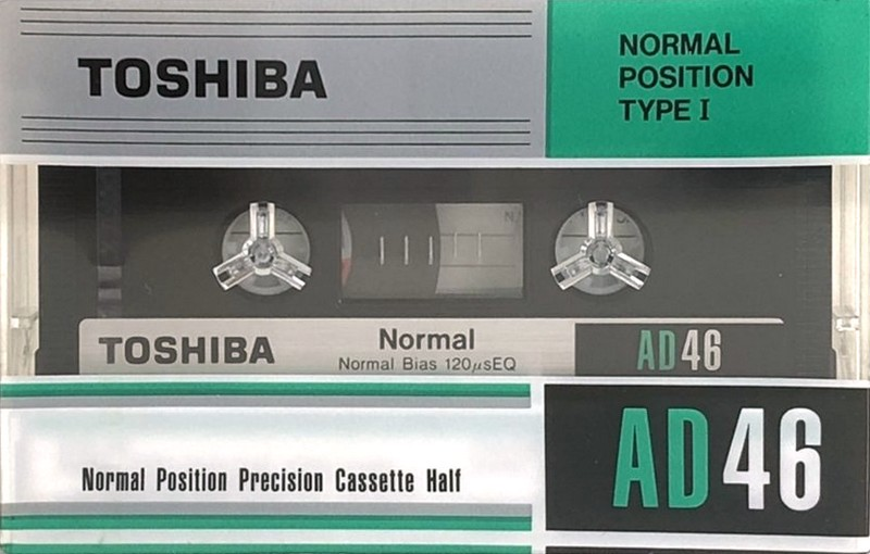 Compact Cassette Toshiba AD 46 Type I Normal 1983 Japan