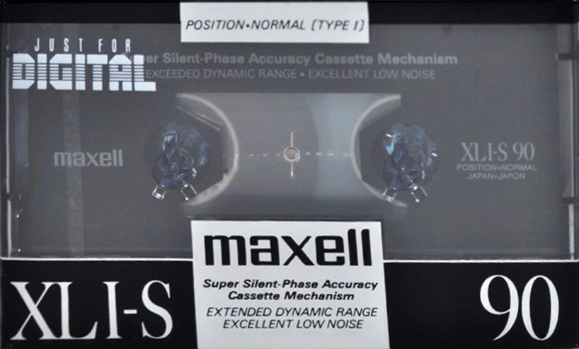 Compact Cassette Maxell XLI-S 90 Type I Normal 1990 Japan