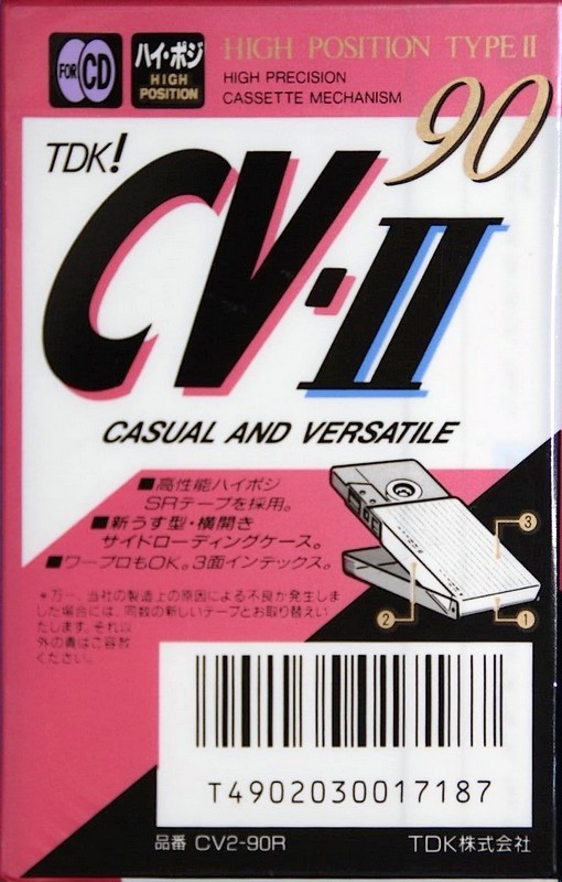 Compact Cassette: TDK  - CV-II 90