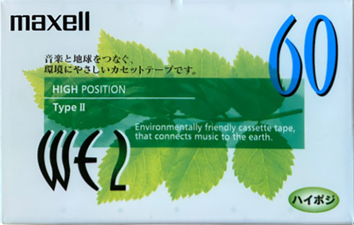 Compact Cassette Maxell WE 60 "WE2-60" Type II Chrome 1999 Japan