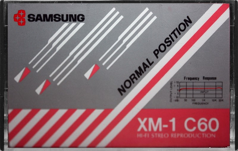 Compact Cassette Samsung XM-1 60 Type I Normal 1982 Europe
