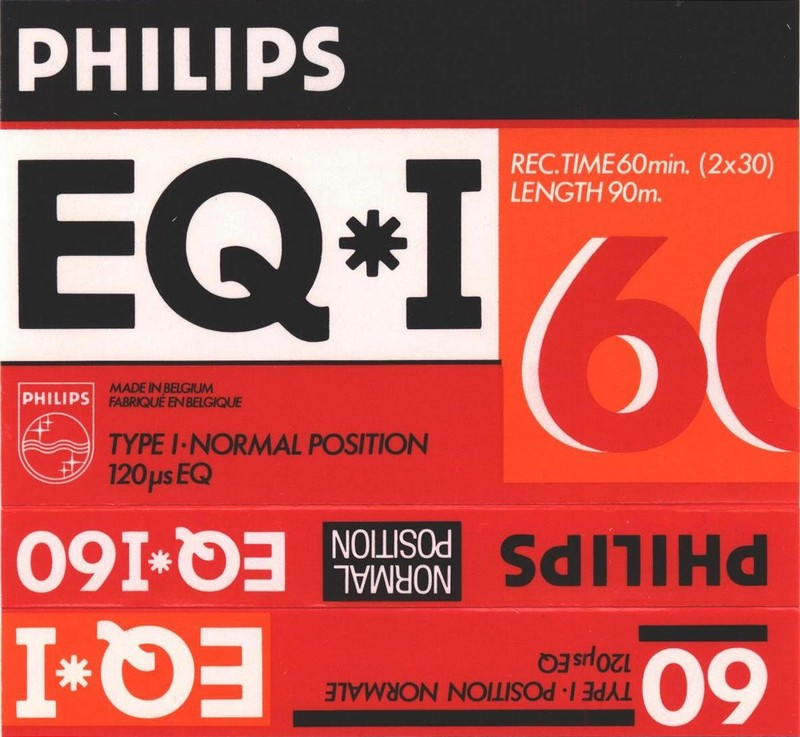 Compact Cassette Philips EQ-I 60 Type I Normal 1987 Europe
