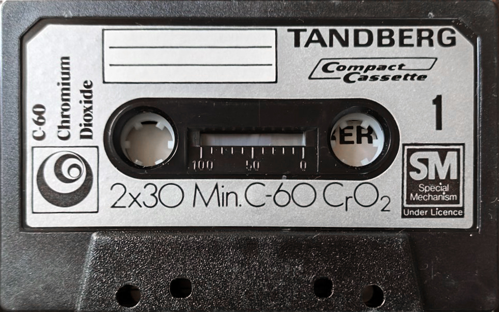 Compact Cassette Tandberg 60 Type II Chrome 1974 Europe