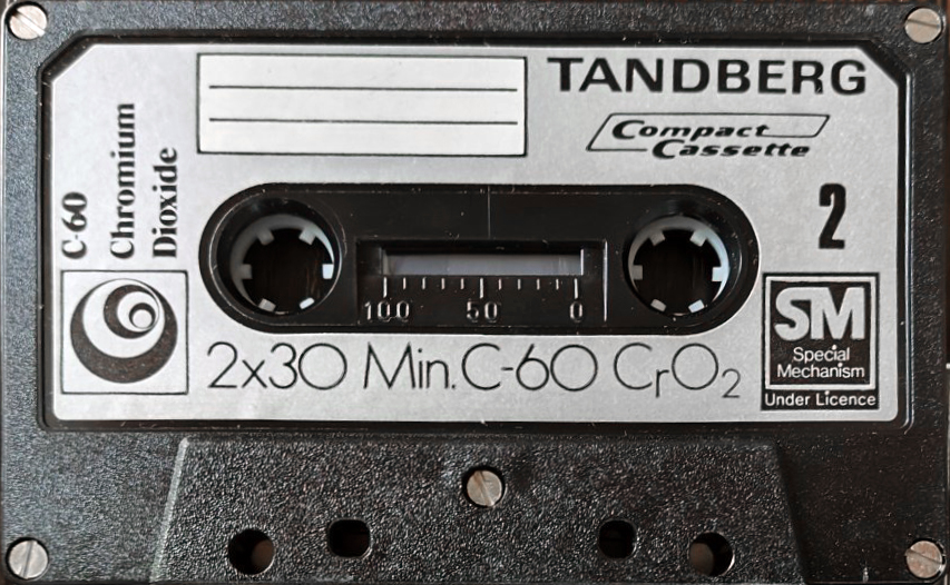 Compact Cassette Tandberg 60 Type II Chrome 1974 Europe