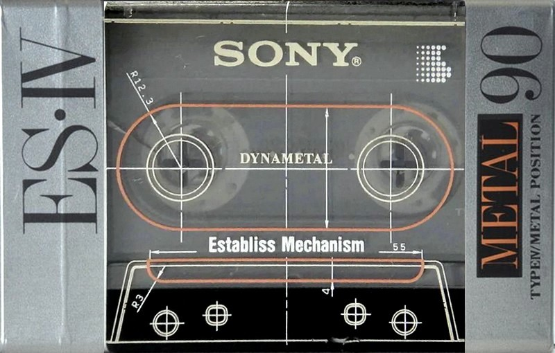Compact Cassette Sony ES-IV 90 "ESM4 90" Type IV Metal 1991 Japan
