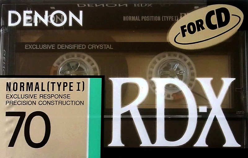 Compact Cassette Denon RD-X 70 "RD-X70P" Type I Normal 1989 Japan