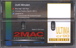 Compact Cassette 2Mac 90 "ULTIMA" Type II Chrome 1992 Europe